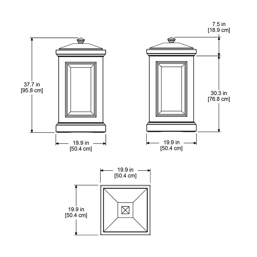 MayneMayne Berkshire Storage Bin 4835 4835-W- BetterPatio.com