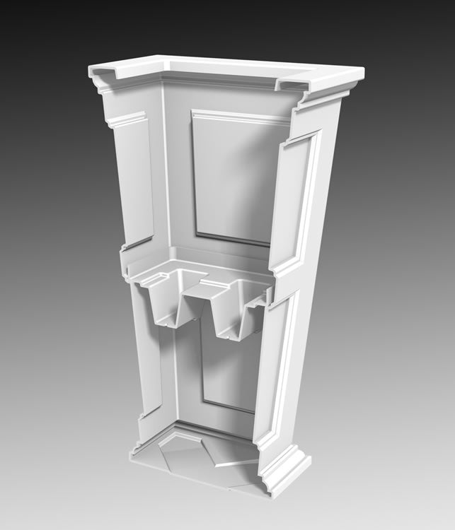 MayneMayne Fairfield 28" Tall Planter 5829 5829-GRG- BetterPatio.com