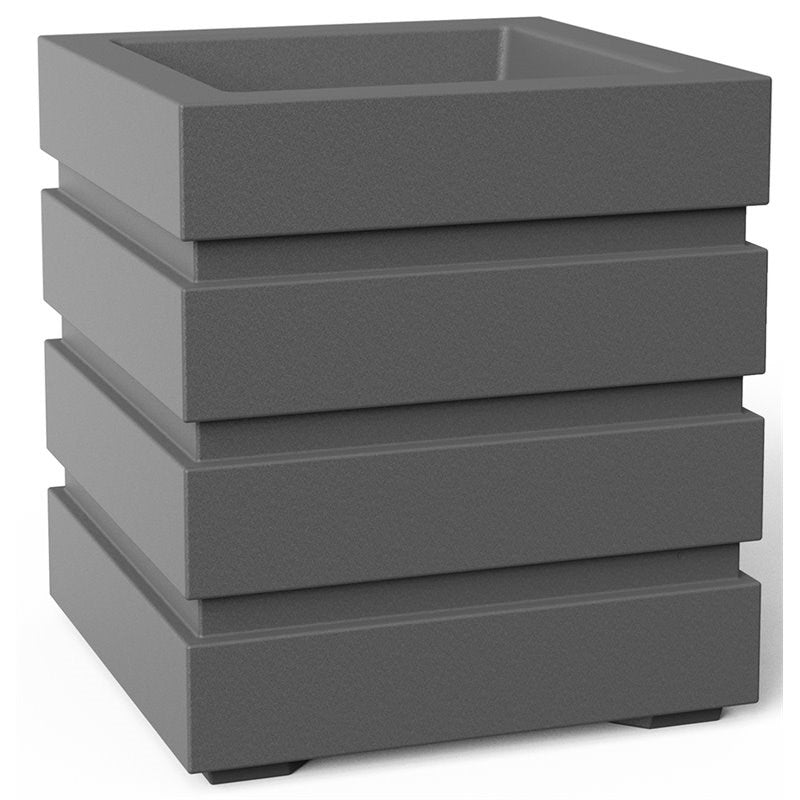 MayneMayne Freeport 18x18 Square Planter 5860 5860-GRG- BetterPatio.com