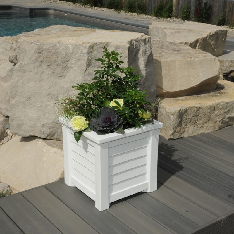 MayneMayne Lakeland 16x16 Square Planter 5866 5866-B- BetterPatio.com