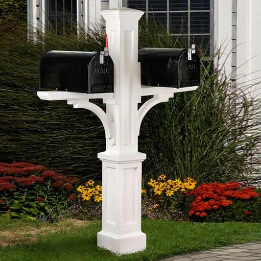 MayneMayne Newport Plus Double Mail Post 5814 5814-W- BetterPatio.com