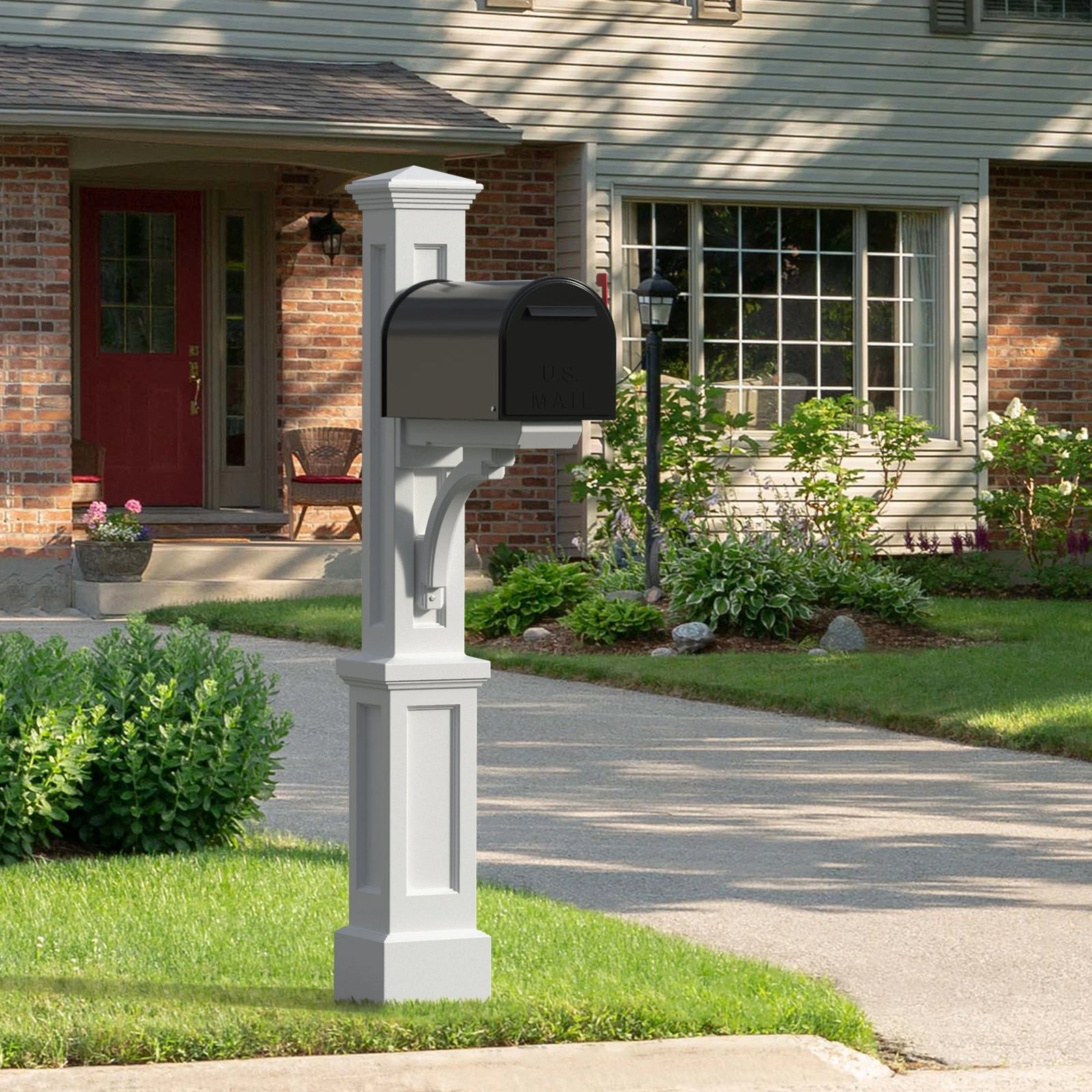 MayneMayne Newport Plus Mail Post 5813 5813-W- BetterPatio.com