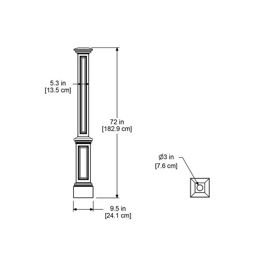 MayneMayne Signature Lamp NO Mount Post 5837 5837-W- BetterPatio.com