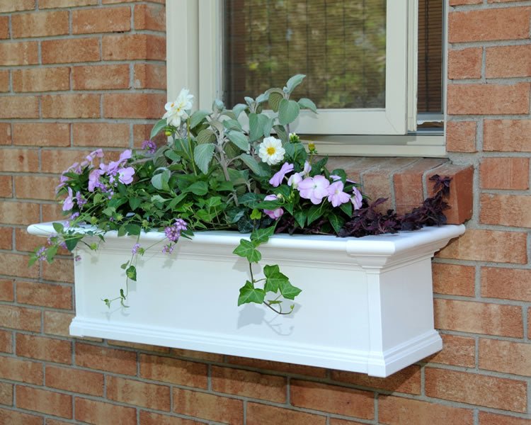 MayneMayne Yorkshire Window Box 3FT White 4823-W 4823-W- BetterPatio.com