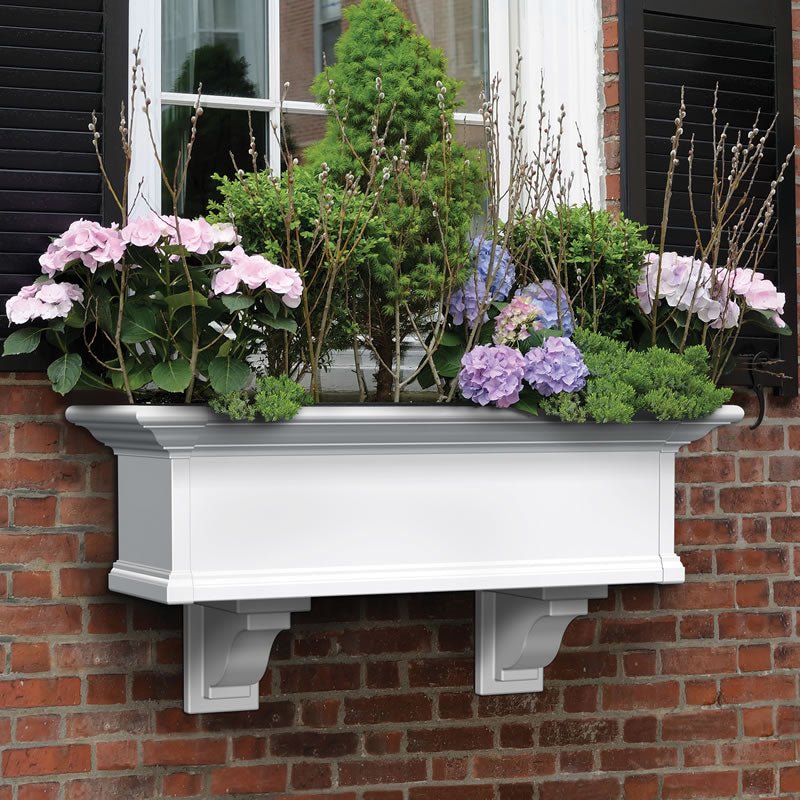 MayneMayne Yorkshire Window Box 3FT White 4823-W 4823-W- BetterPatio.com