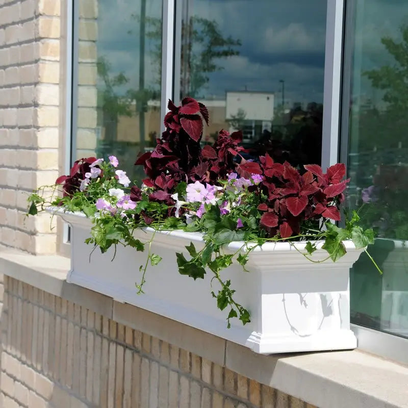 MayneMayne Yorkshire Window Box 7FT White 8827-W 8827-W- BetterPatio.com