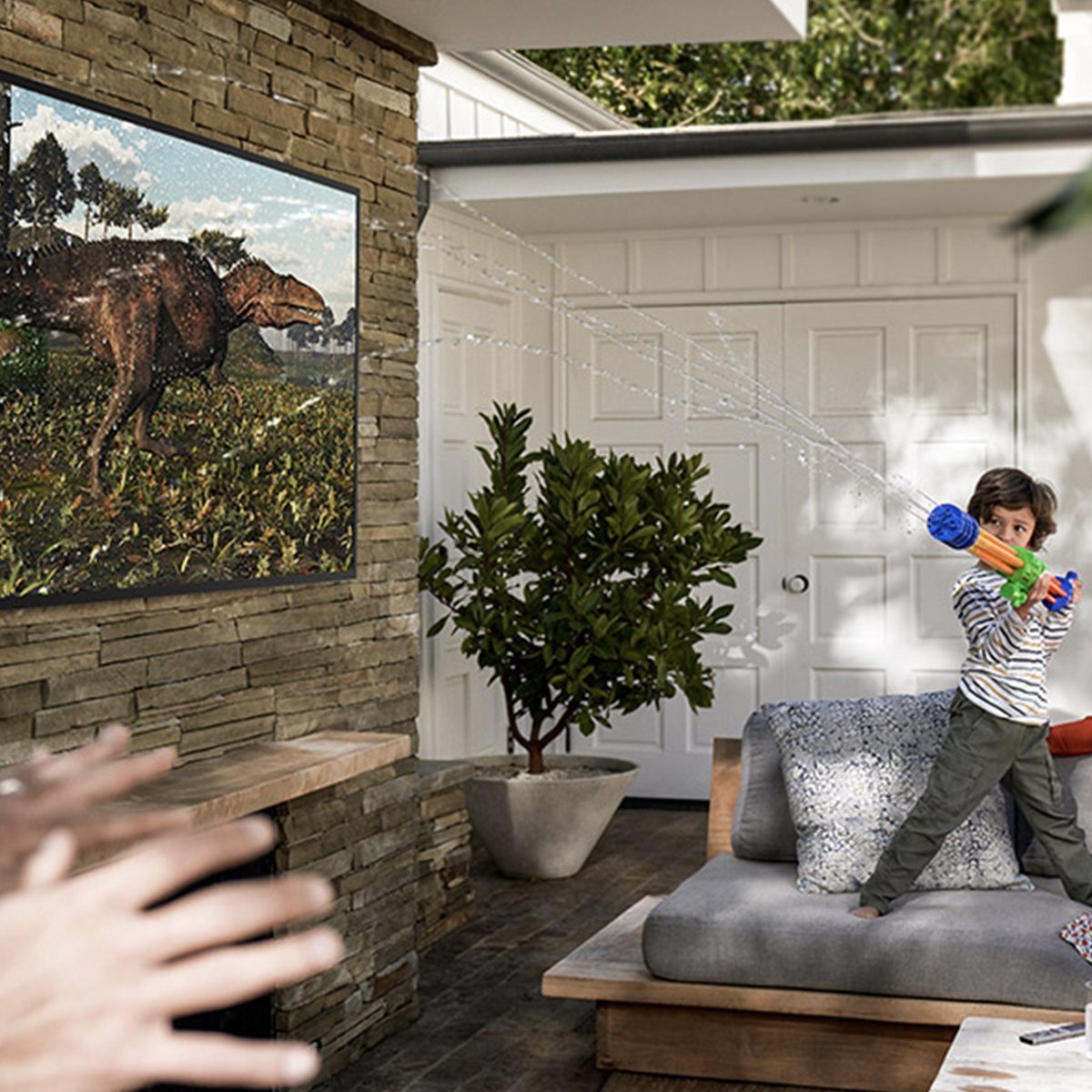 MirageVision TVMirageVision TV Hi-Bright 75" The Terrace Residential by Samsung 75HB-QN75R- BetterPatio.com