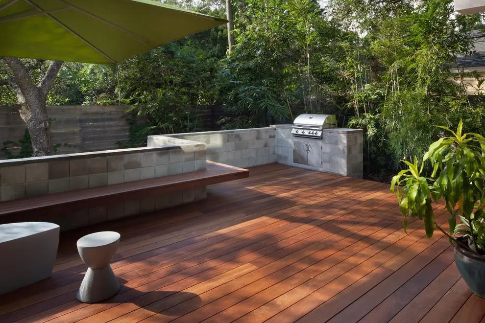 Summerset Alturi 36 ALT36T - Modern Brazilian ipe deck bamboo oasis outdoor kitchen