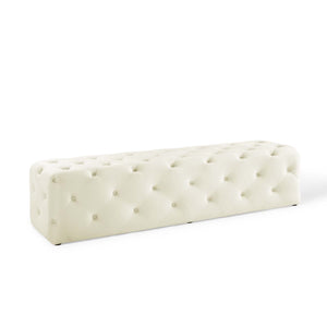 ModwayModway Amour 72" Tufted Button Entryway Performance Velvet Bench EEI-3772 EEI-3772-IVO- BetterPatio.com