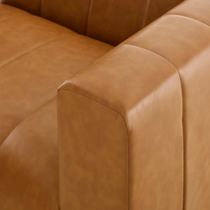 ModwayModway Bartlett Vegan Leather 4-Piece Sectional Sofa EEI-4517 EEI-4517-TAN- BetterPatio.com