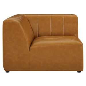 ModwayModway Bartlett Vegan Leather Corner Chair EEI-4403 EEI-4403-TAN- BetterPatio.com
