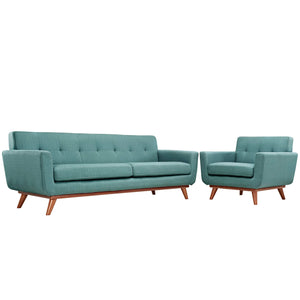 ModwayModway Engage Armchair and Sofa Set of 2 EEI-1344 EEI-1344-LAG- BetterPatio.com