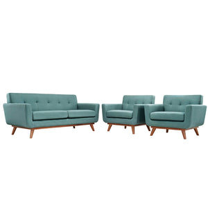 ModwayModway Engage Armchairs and Loveseat Set of 3 EEI-1347 EEI-1347-LAG- BetterPatio.com