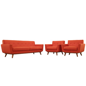 ModwayModway Engage Armchairs and Sofa Set of 3 EEI-1345 EEI-1345-ATO- BetterPatio.com