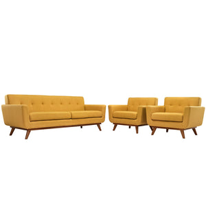 ModwayModway Engage Armchairs and Sofa Set of 3 EEI-1345 EEI-1345-CIT- BetterPatio.com