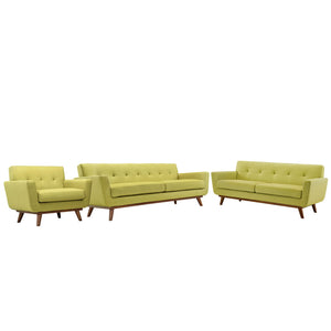 ModwayModway Engage Sofa Loveseat and Armchair Set of 3 EEI-1349 EEI-1349-WHE- BetterPatio.com