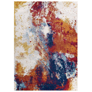ModwayModway Entourage Adeline Contemporary Modern Abstract 5x8 Area Rug R-1167-58 R-1167A-58- BetterPatio.com