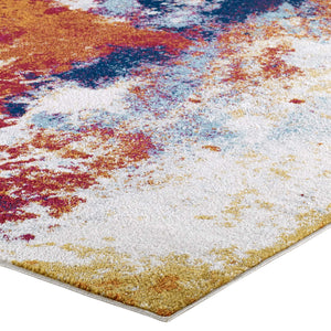 ModwayModway Entourage Adeline Contemporary Modern Abstract 8x10 Area Rug R-1167-810 R-1167A-810- BetterPatio.com