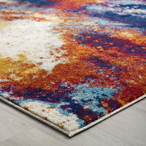 ModwayModway Entourage Adeline Contemporary Modern Abstract 8x10 Area Rug R-1167-810 R-1167A-810- BetterPatio.com