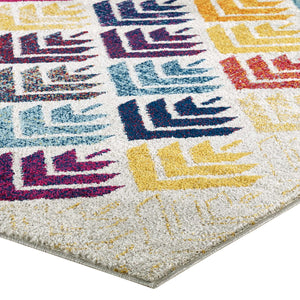 ModwayModway Entourage Florin Abstract Floral 5x8 Area Rug R-1166-58 R-1166A-58- BetterPatio.com