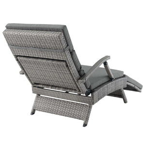 ModwayModway Envisage Chaise Outdoor Patio Wicker Rattan Lounge Chair EEI-2301 EEI-2301-LGR-CHA- BetterPatio.com