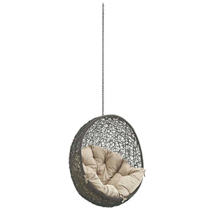 ModwayModway Hide Outdoor Patio Swing Chair Without Stand EEI-2654 EEI-2654-GRY-BEI- BetterPatio.com
