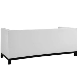 ModwayModway Imperial Bonded Leather Sofa EEI-1421 EEI-1421-WHI- BetterPatio.com