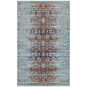 ModwayModway Naria Distressed Persian Medallion 5x8 Area Rug R-1146-58 R-1146A-58- BetterPatio.com