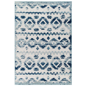 ModwayModway Reflect Takara Abstract Diamond Moroccan Trellis 5x8 Indoor and Outdoor Area Rug R-1180-58 R-1180A-58- BetterPatio.com