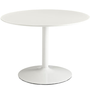ModwayModway Revolve Round Wood Dining Table EEI-785 EEI-785-WHI- BetterPatio.com