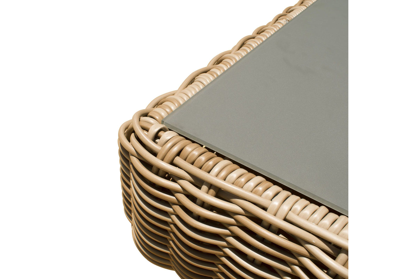 Panama Jack Cancun Coffee Table with Grey Tempered Glass PJO-2501-HON-CT - BetterPatio.com