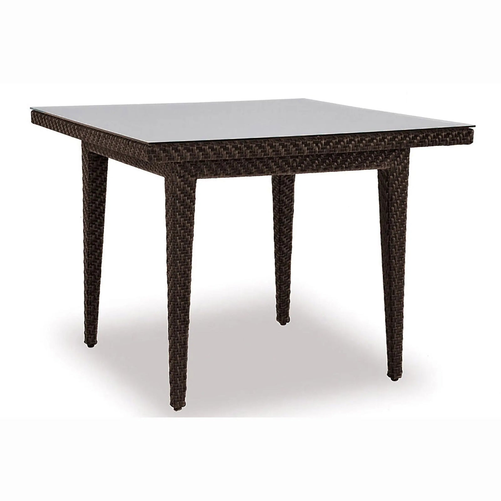 Panama Jack Oasis Square Table w/glass PJO-2201-JBP-40-GLASS - BetterPatio.com
