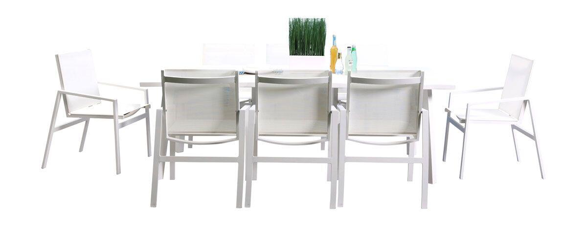 Panama Jack Mykonos 9 Pc Rectangular Dining PJO-2401-WHT-9DA - BetterPatio.com