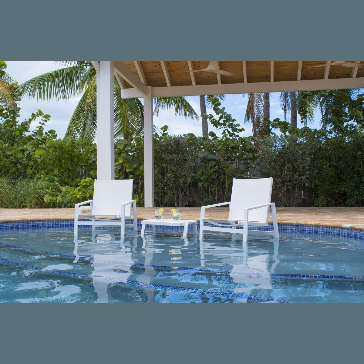 Panama Jack Mykonos Stackable Armchair PJO-2401-WHT-AC - BetterPatio.com