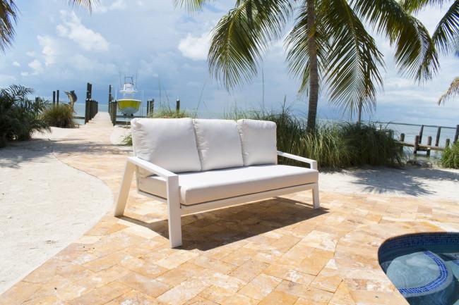 Panama Jack Mykonos Sofa PJO-2401-WHT-S - BetterPatio.com