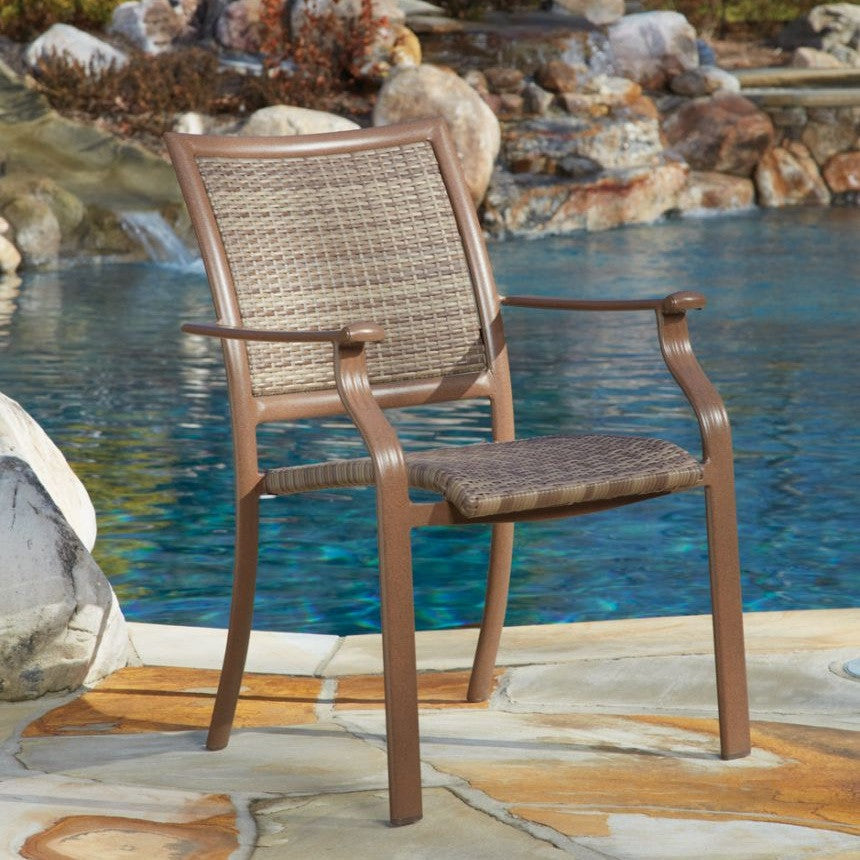 Panama Jack Island Cove Woven Stackable Armchair PJO-8001-ESP-WA - BetterPatio.com