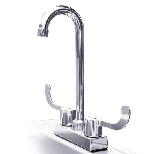 Summerset 15x15 inch Stainless Steel Drop In Sink and Hot and Cold Faucet SSNK-15D - BetterPatio.com