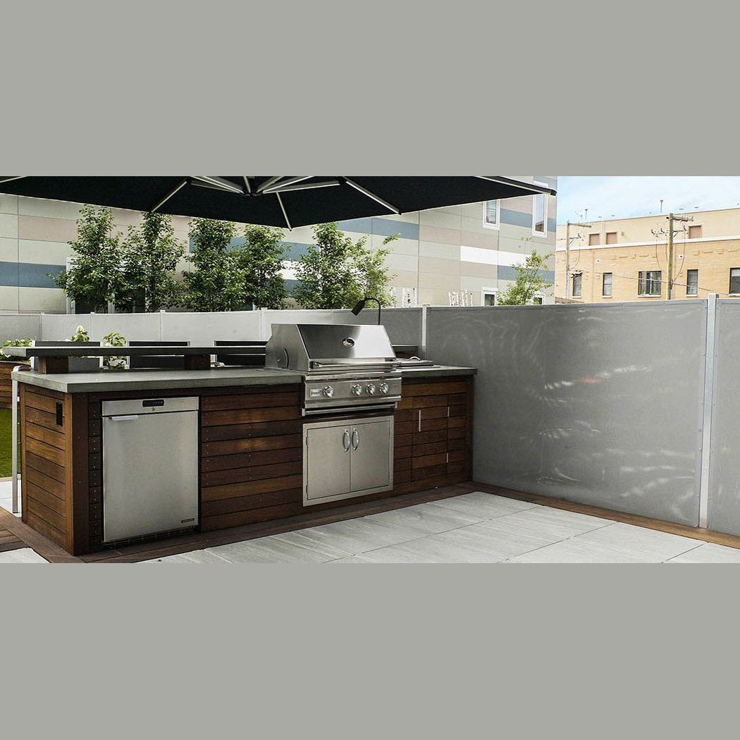Summerset Sizzler 32 SIZ32 - Rooftop retreat wood slatted island floating canopy