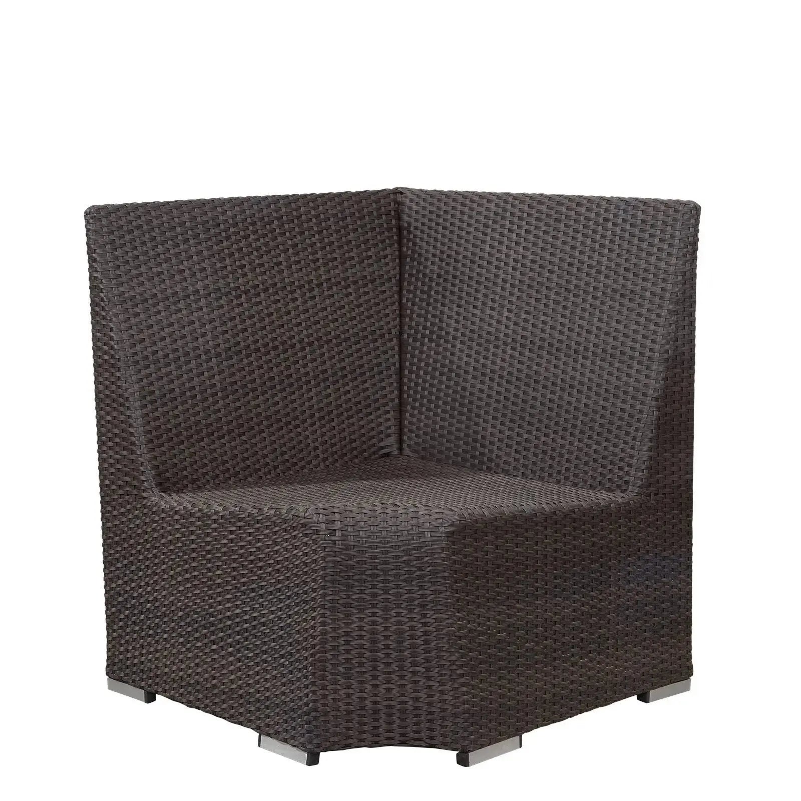 Source Furniture Boca Lowback Dining Corner, Espresso - BetterPatio.com