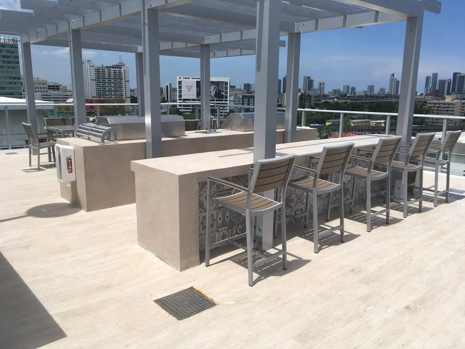 Source Napa Bar Arm Chair Silver Frame SC-2405-173-SLV - BetterPatio.com