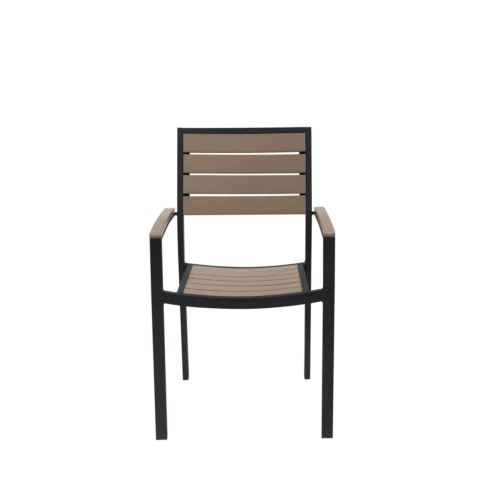 Source Napa Dining Arm Chair Black Frame SC-2405-163-BLK - BetterPatio.com