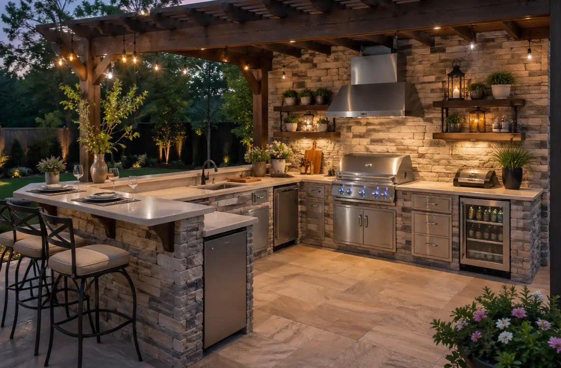 How Much Space Do You Need for an Outdoor Kitchen?