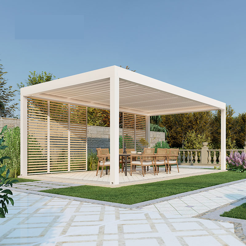 Shopping for a Pergola: The Differences Between Angled Pergola Slats and Louvered Roofs