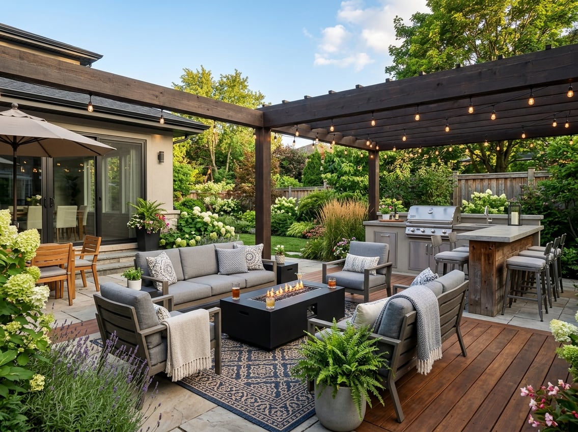 backyard entertainment area ideas