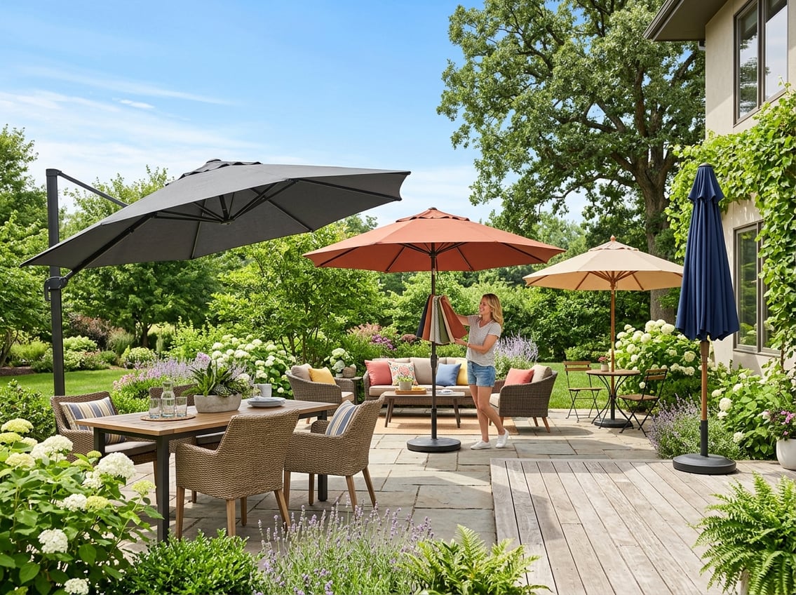how to choose patio umbrella
