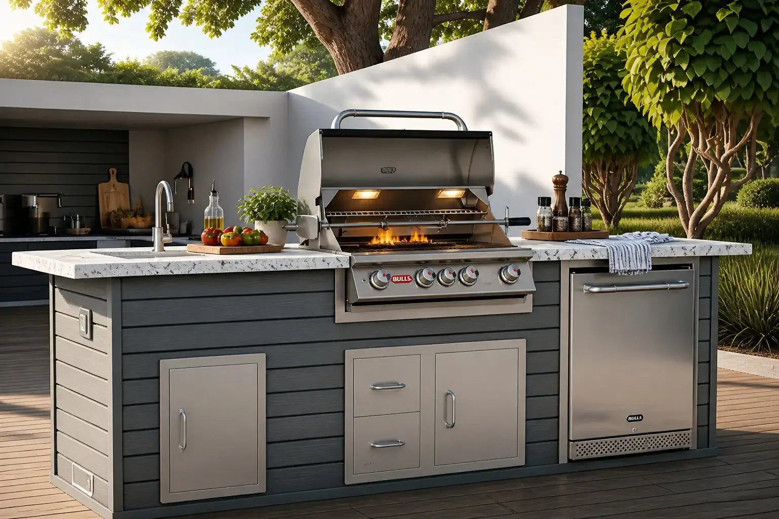 how to start a bull gas bbq