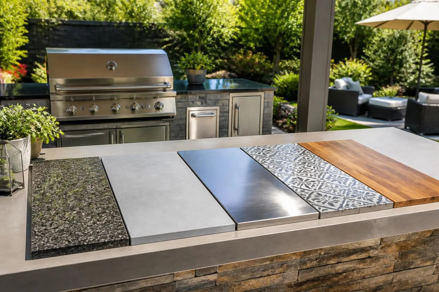Best Materials for Outdoor Kitchen Countertops