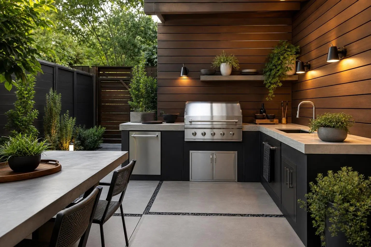 Small Backyard Outdoor Kitchen Ideas