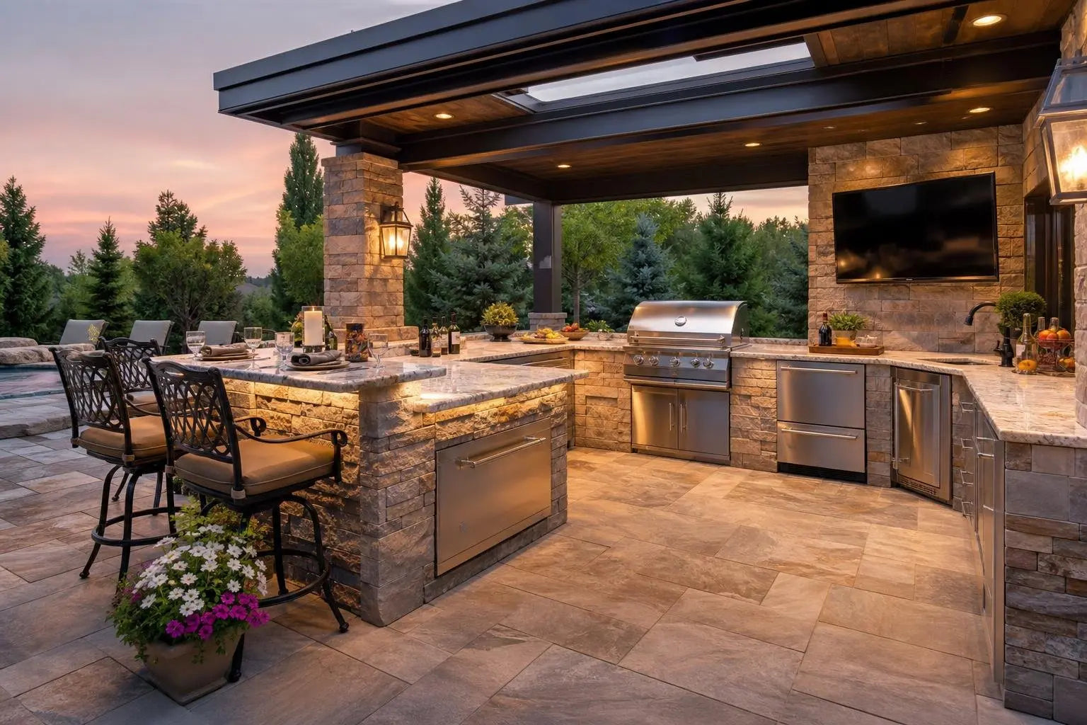 Luxury Outdoor Kitchen Design Inspiration