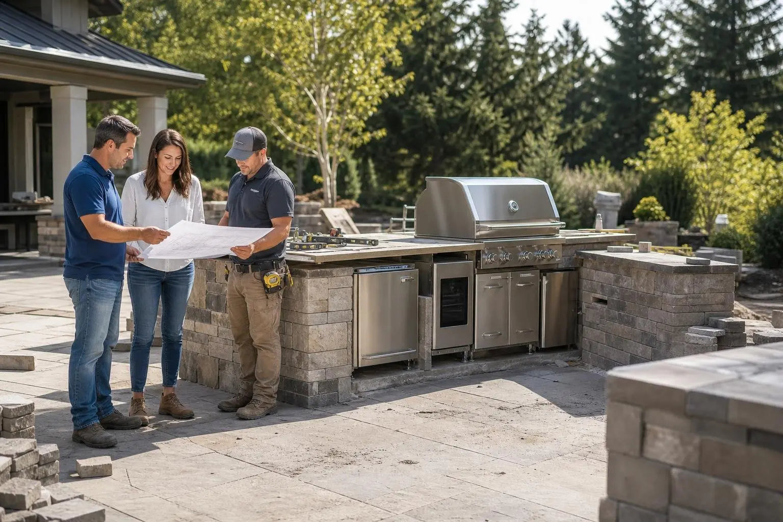 What To Expect During An Outdoor Kitchen Build